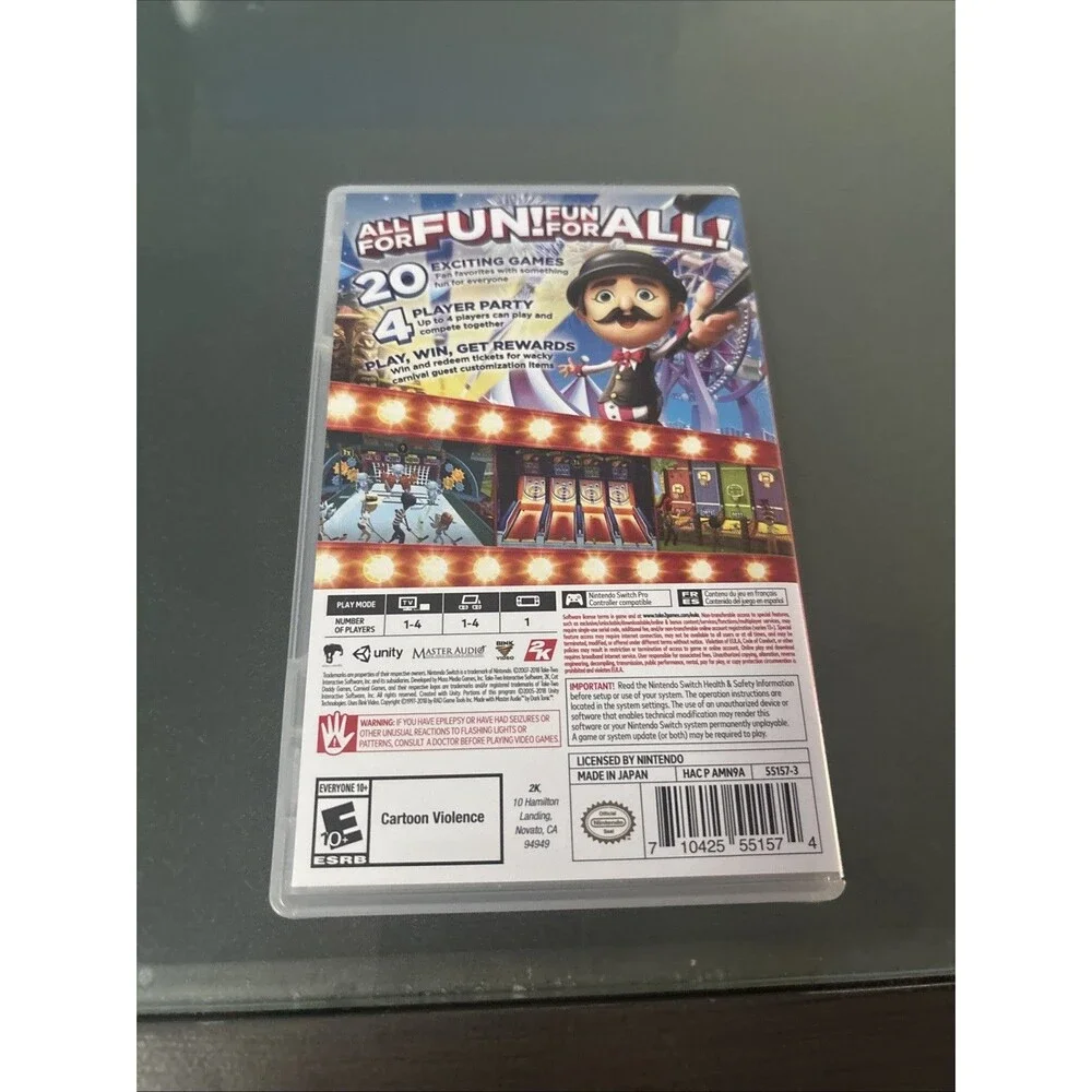 Carnival Games (Nintendo Switch, 2018) Complete CIB TESTED!